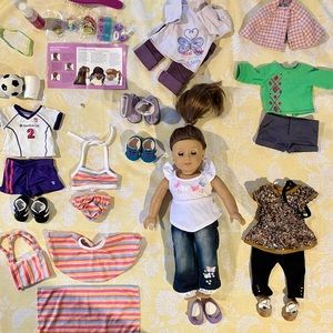 American Girl Doll & clothes, hair acessories, etc., create your own, impeccable